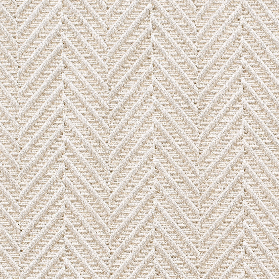 Beige Herringbone Cut Velvet