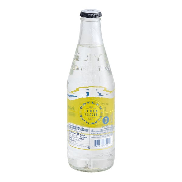 Boylan Bottling Co. 12 fl. oz. Lemon Seltzer - 24/Case