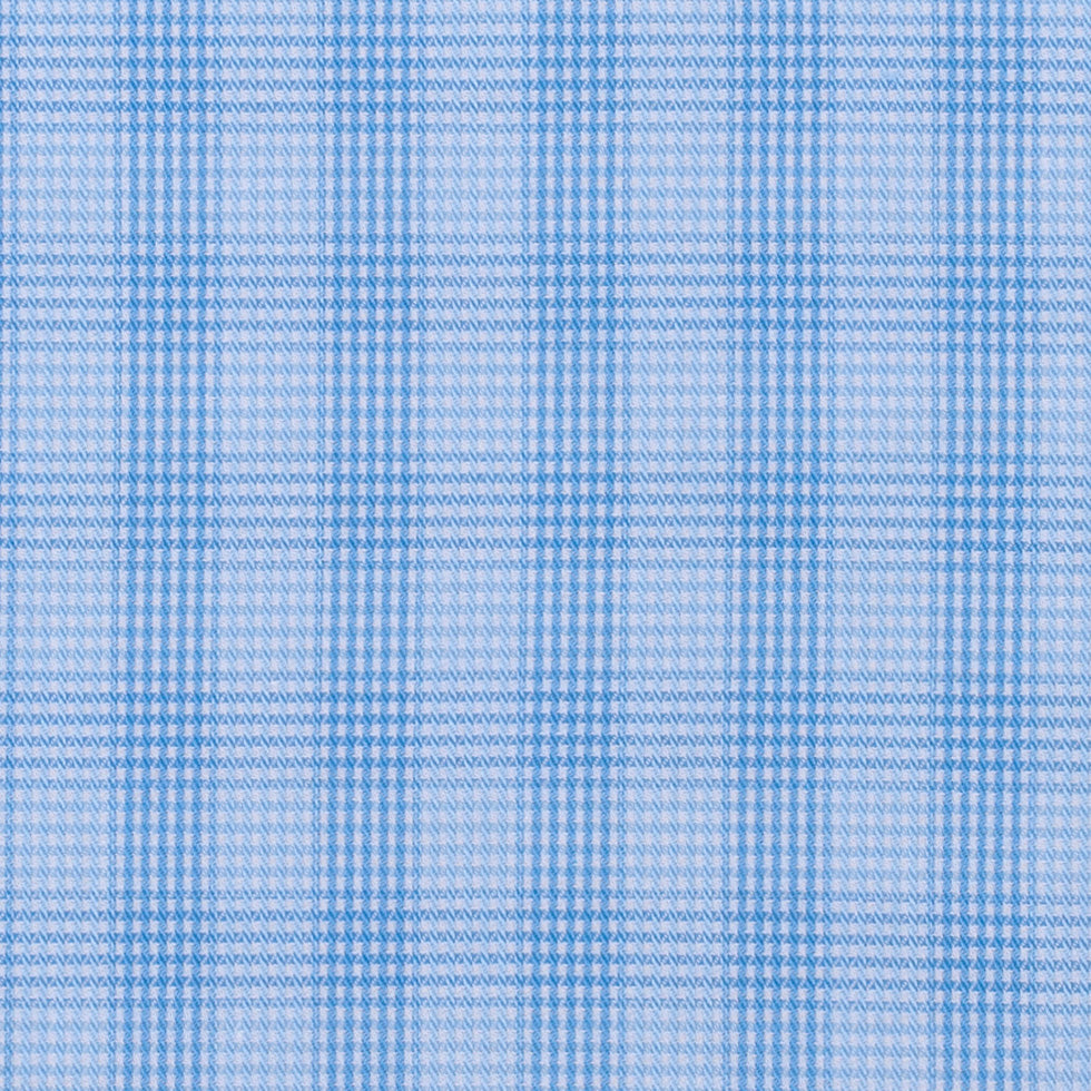 Blue Checkered Cotton Shirting