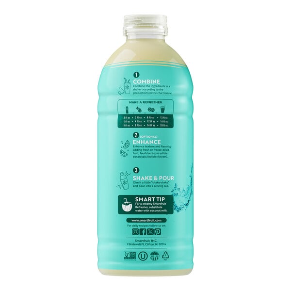 Smartfruit Restart Lemonade Refresher Beverage 1:1 Concentrate 48 fl. oz. - 6/Case