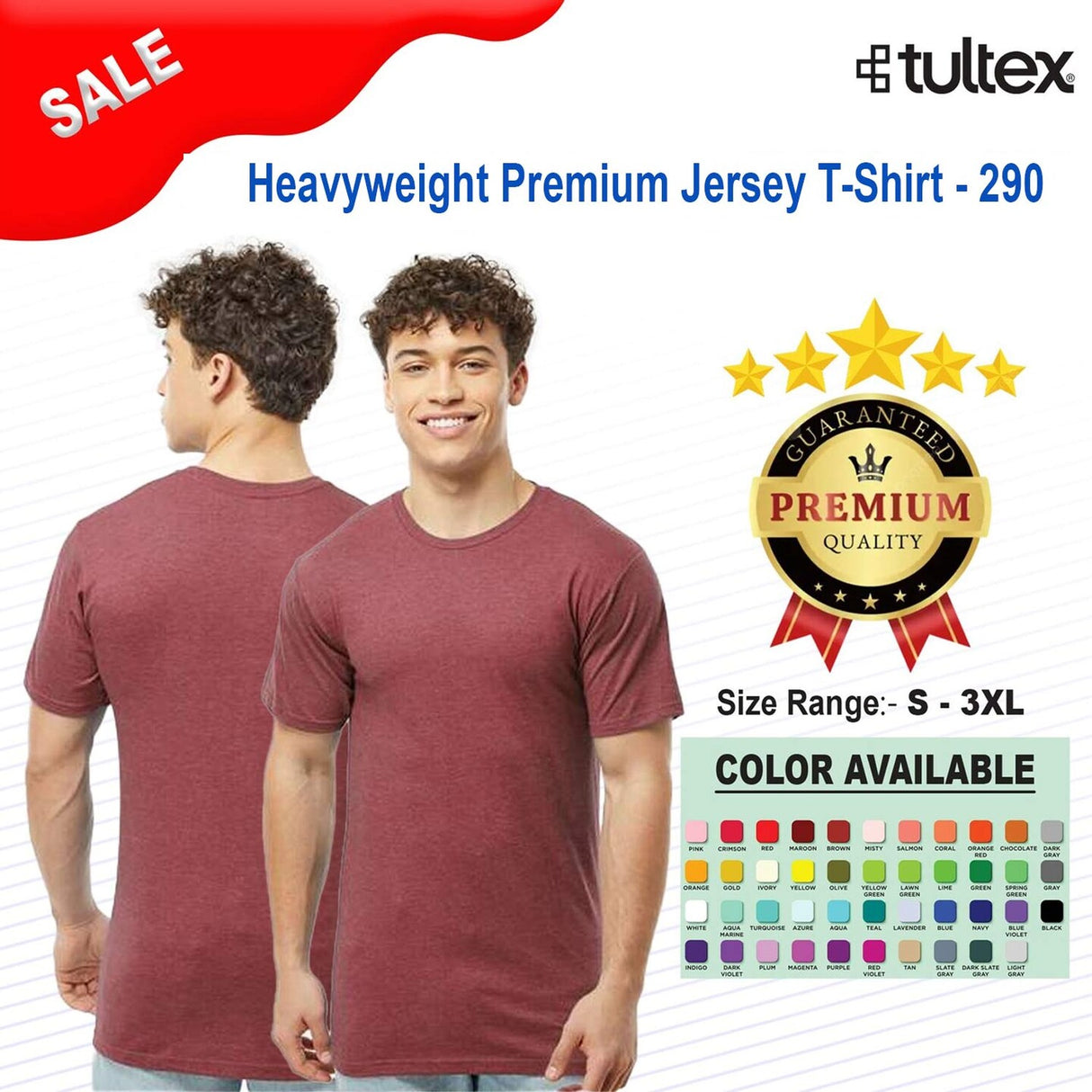 Tultex® Heavyweight Premium Jersey T-Shirt