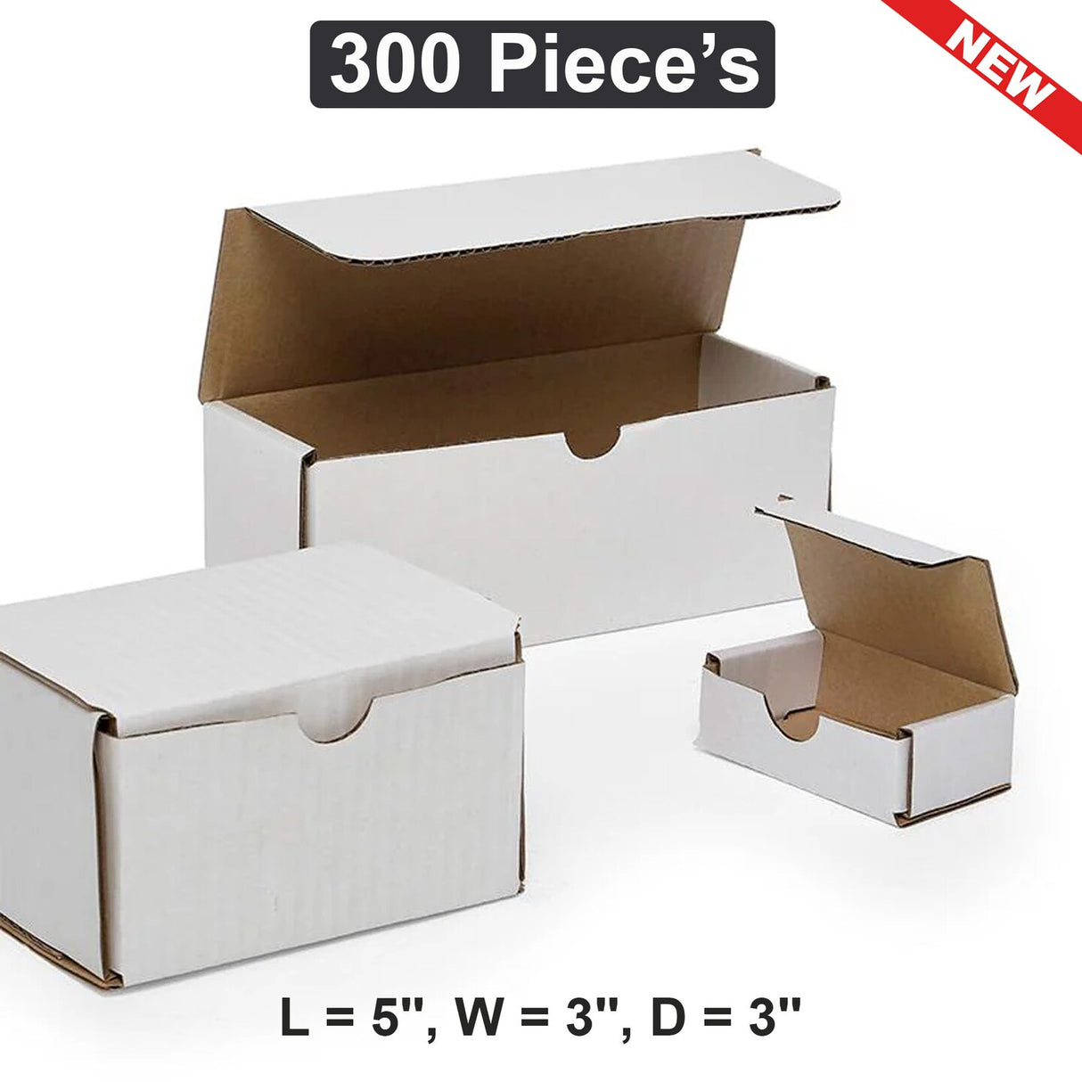 5" x 3" x 3" Mailer Boxes Sturdy and Compact for Secure Shipping Solutions