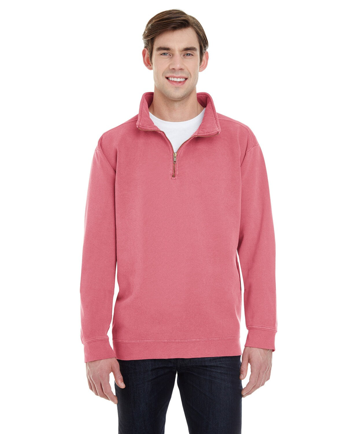 Comfort Colors® Stylish Quarter Zip Sweatshirt