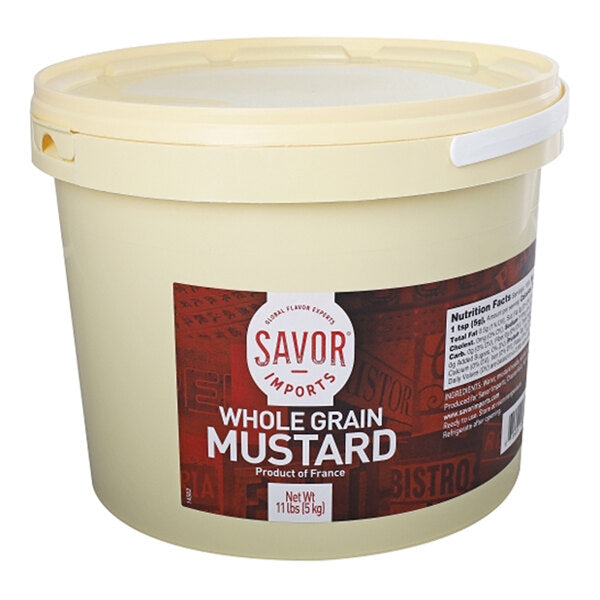 Savor Imports 11 lb. French Whole Grain Mustard - 2/Case