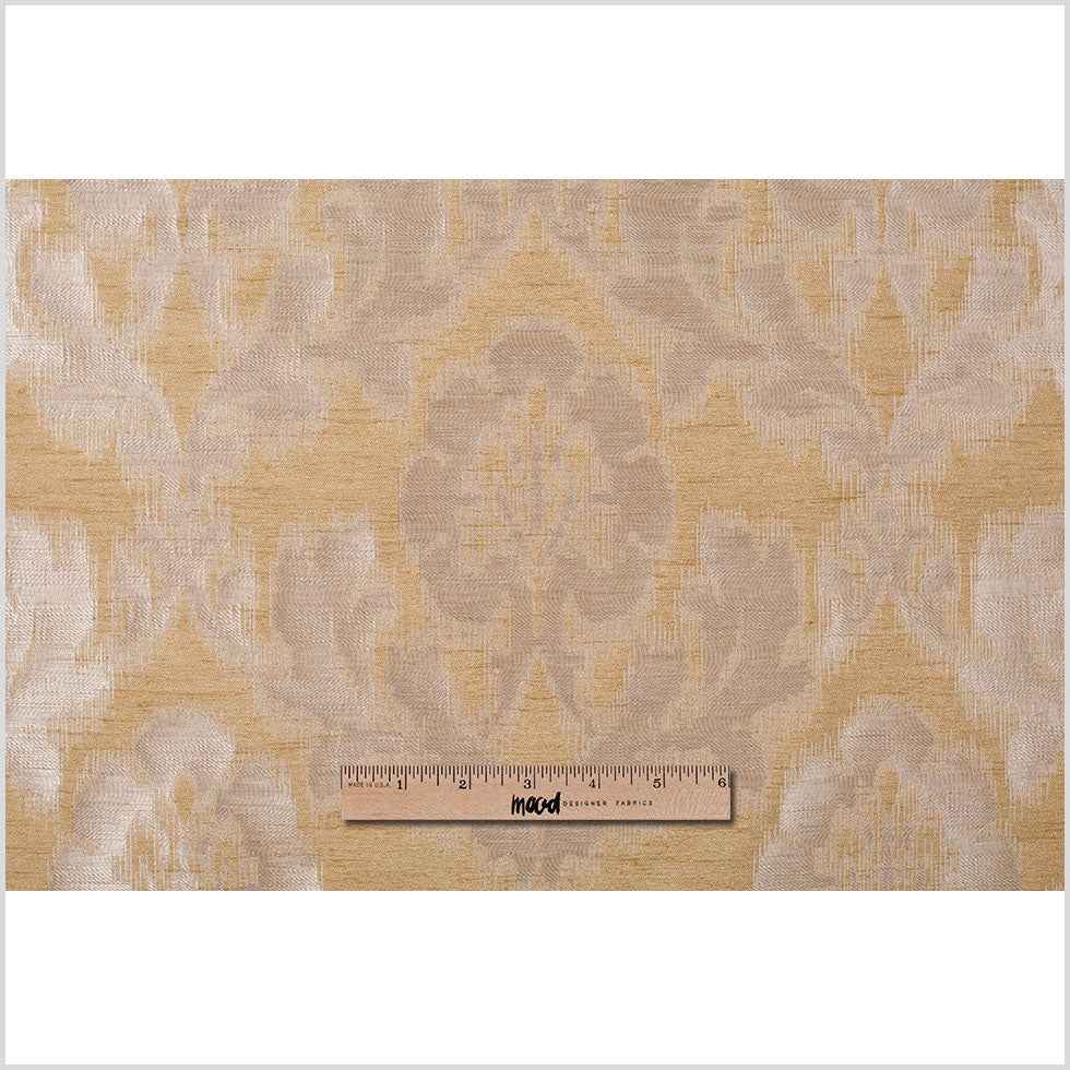 Gold Lightweight "Rorschach Test" Poly Jacquard