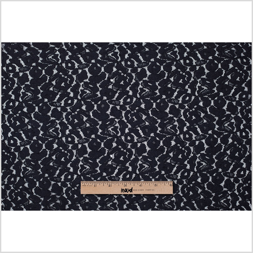 NYC Designer Black Midweight Cotton Lace