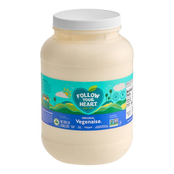 Follow Your Heart Original Vegenaise Vegan Mayonnaise 1 Gallon - 4/Case
