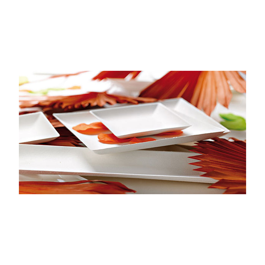 Packnwood Bio 'n' Chic Rectangular Sugarcane Platter, 15.3" x 11.4", Case of 50