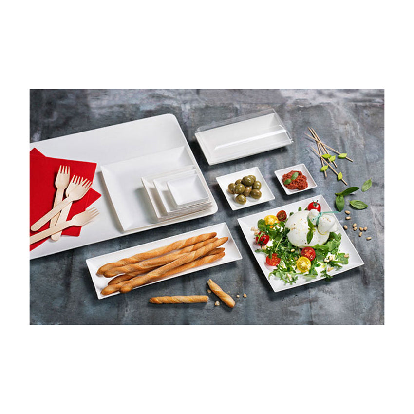Packnwood Bio 'n' Chic Rectangular Sugarcane Platter, 15.3" x 11.4", Case of 50