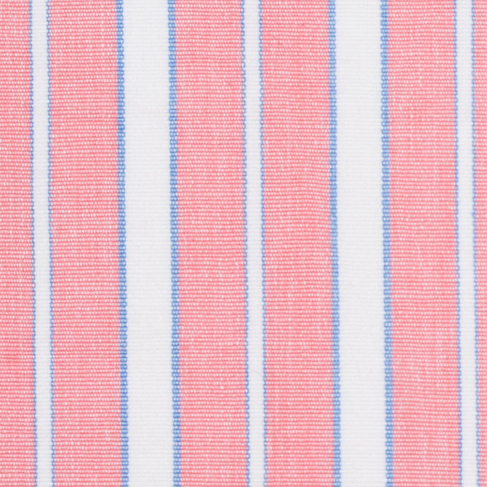 Cotton Candy Pink, Blue and White Striped Handwoven Cotton