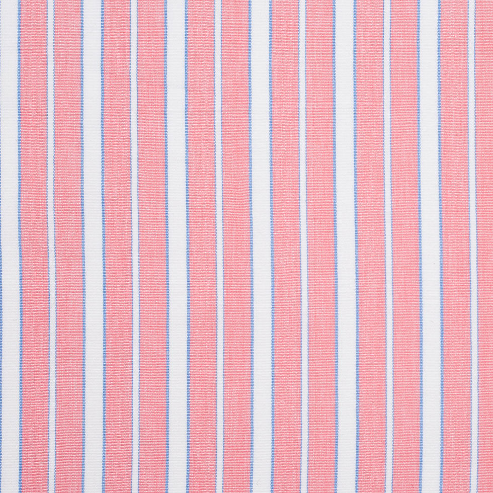 Cotton Candy Pink, Blue and White Striped Handwoven Cotton