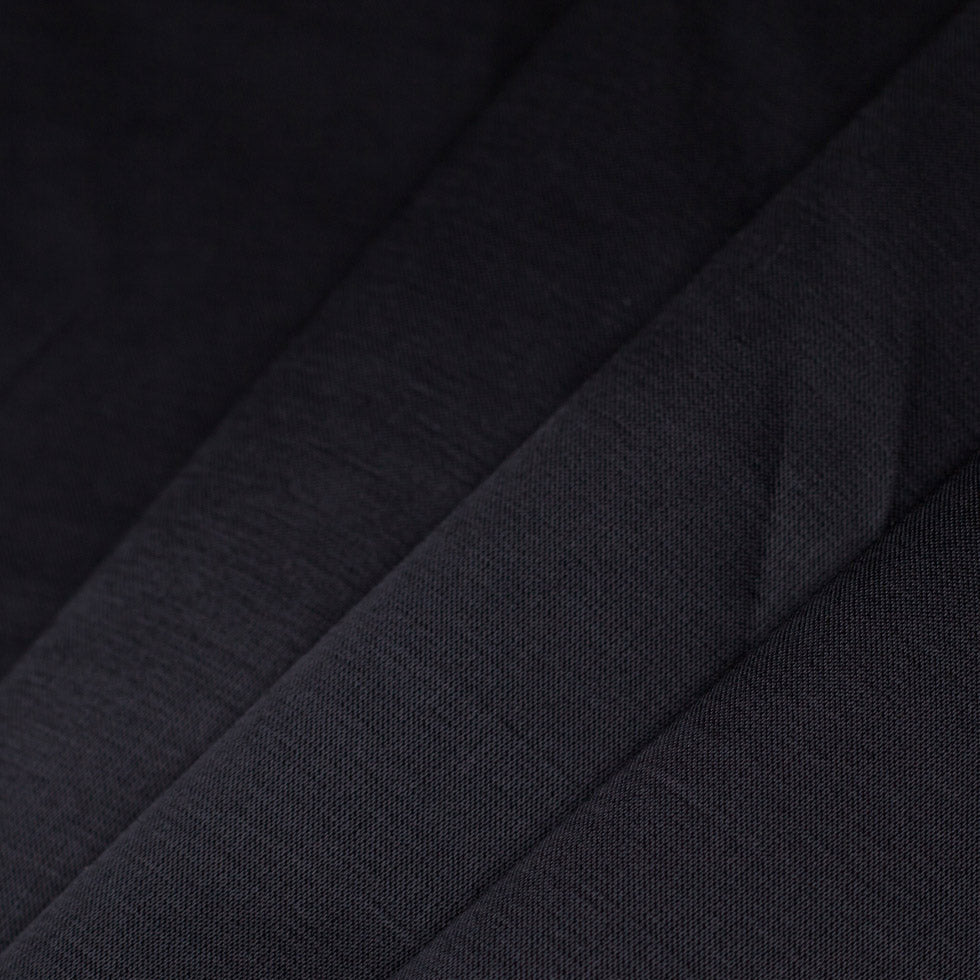 Caviar Black Satin Viscose