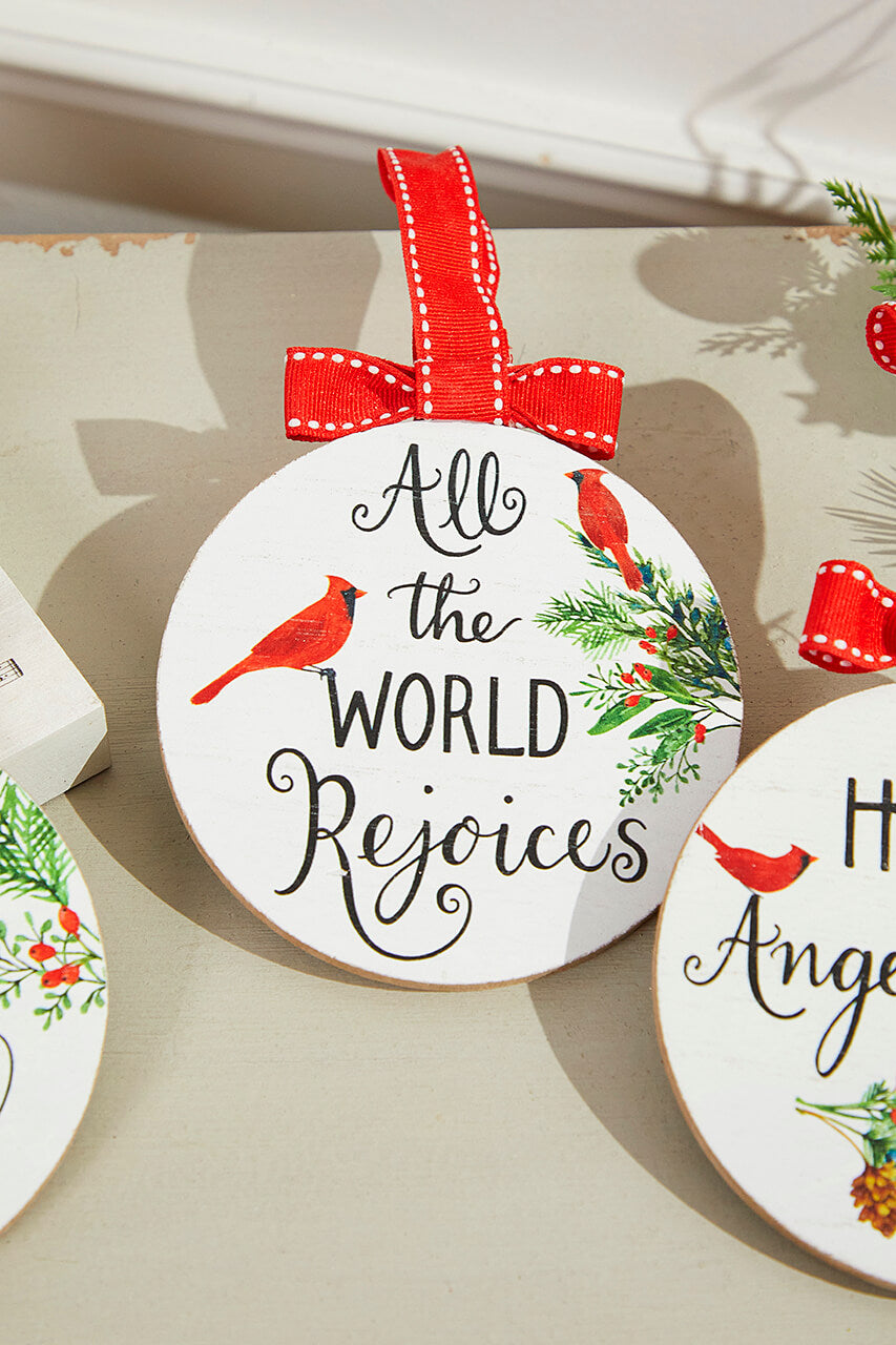 Cardinal Chorus Ornament - Assortment of 5