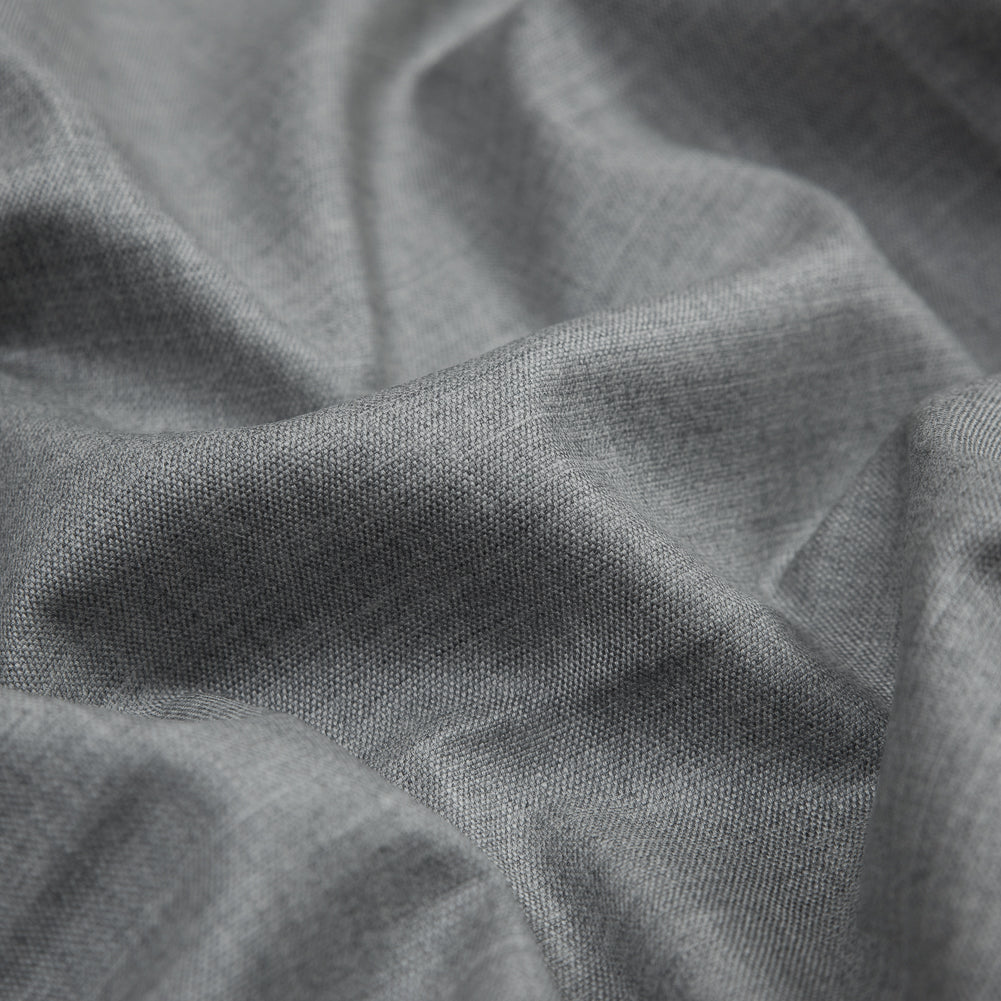 Theory Light Heather Gray Stretch Wool Canvas