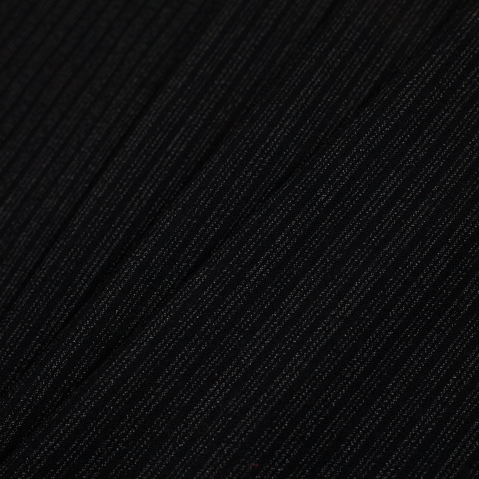 Theory Italian Black Striped Stretch Virgin Wool Woven