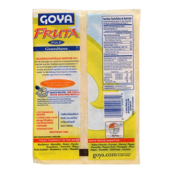Goya Fruta Guanabana (Soursop) Pulp 14 oz. - 12/Case