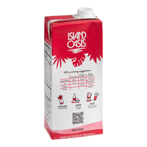 Island Oasis Strawberry Beverage Mix 1 Liter