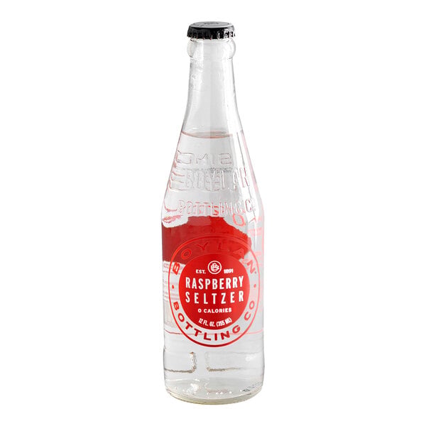 Boylan Bottling Co. 12 fl. oz. Raspberry Seltzer - 24/Case