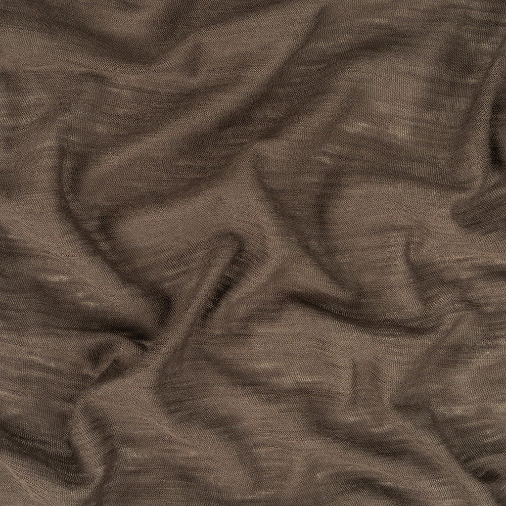 Heathered Dark Gray Sheer Rayon Jersey