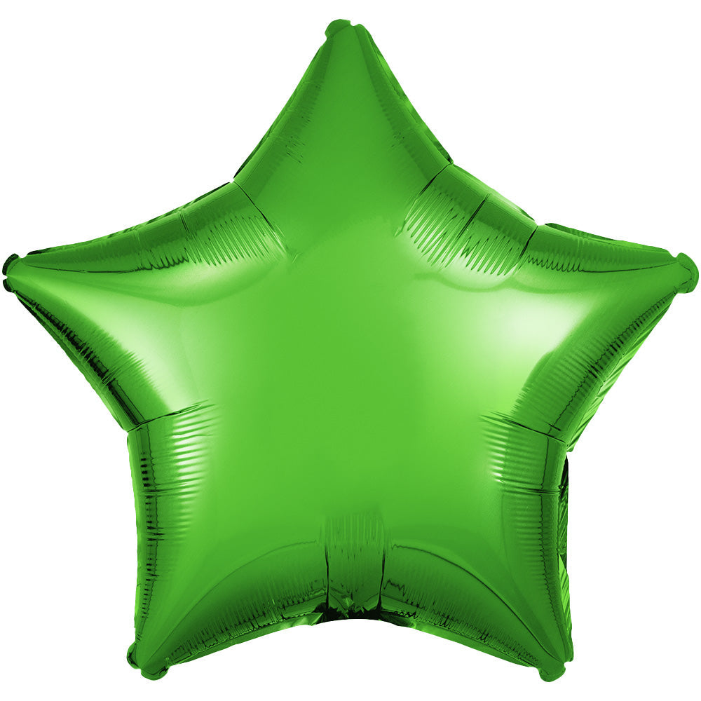 Foil Star Metallic Green Balloon