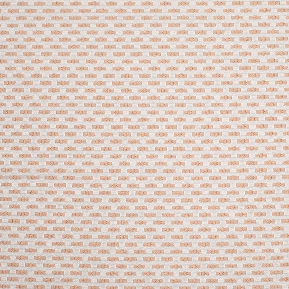 Beige on Ivory Polka Dotted Polyester Jacquard