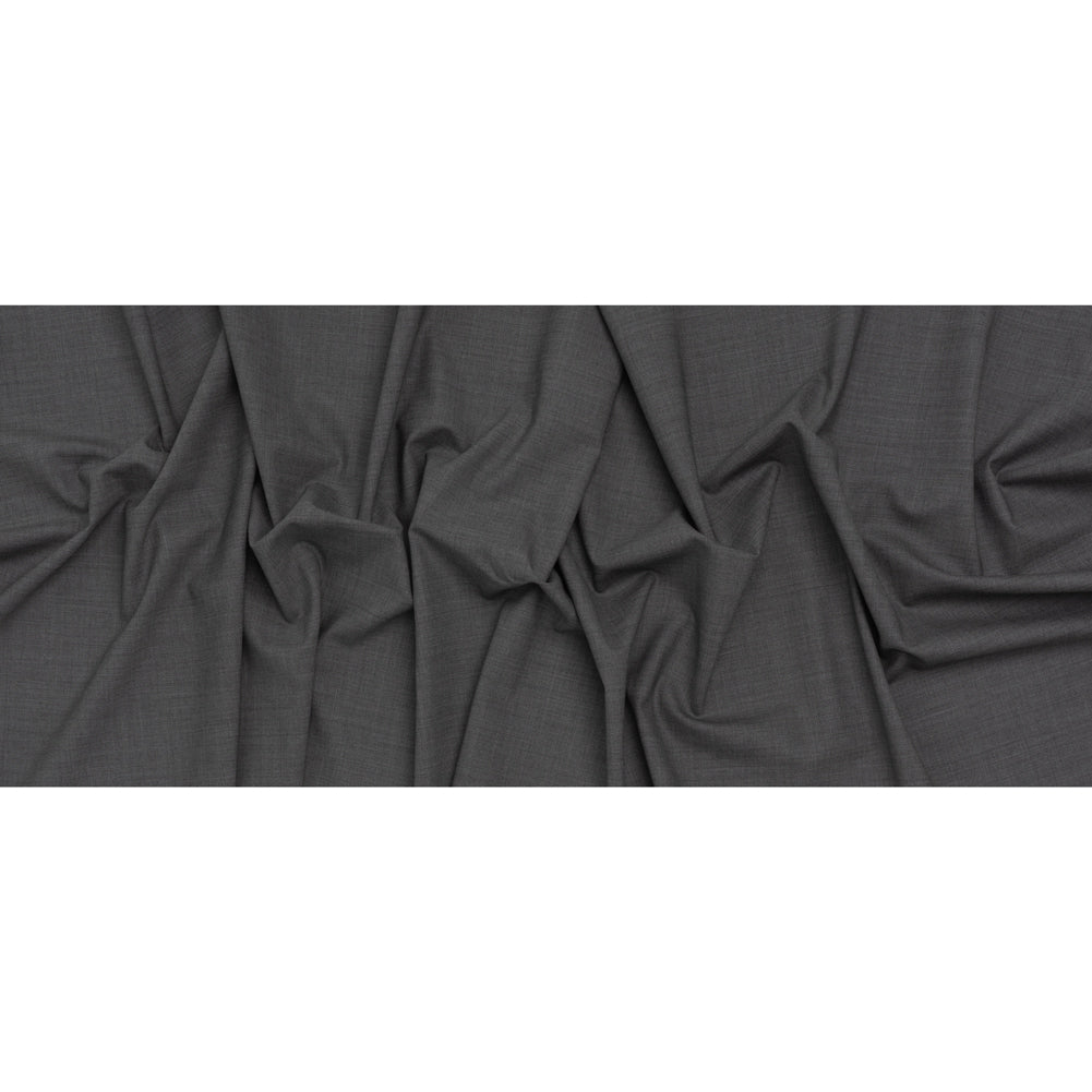 Italian Light Gray Wool-Spandex Suiting