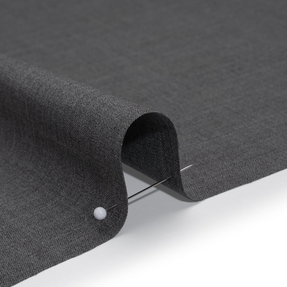 Italian Light Gray Wool-Spandex Suiting