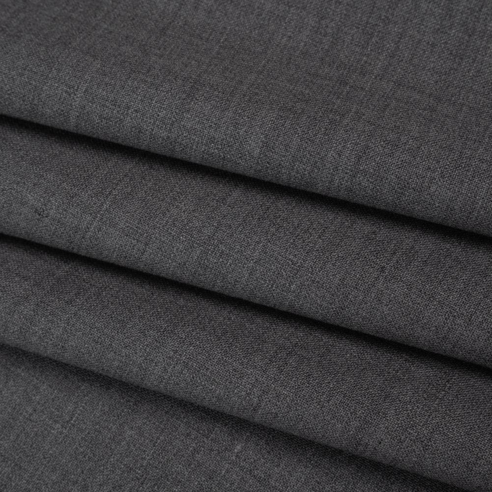 Italian Light Gray Wool-Spandex Suiting