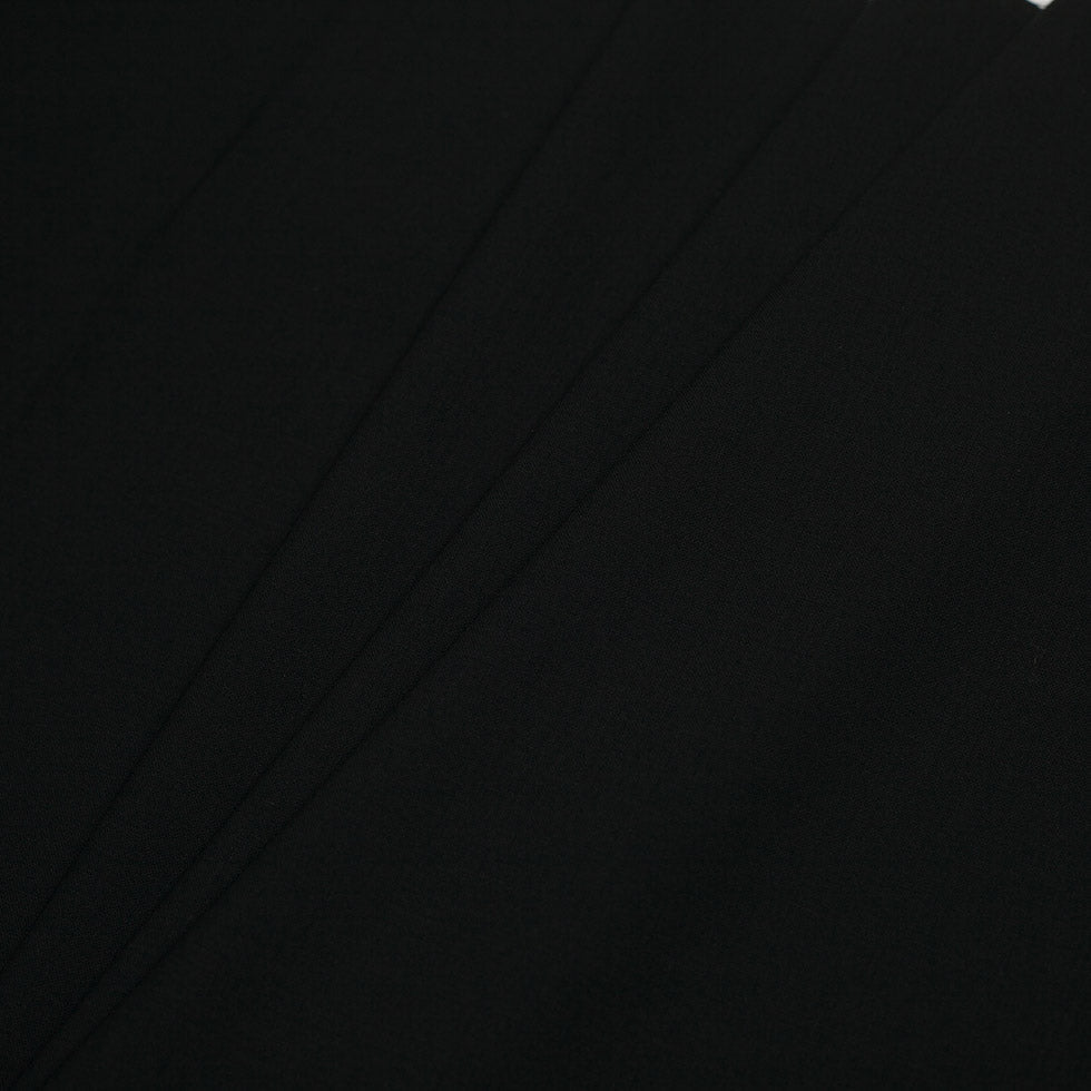 Italian Black Wool-Spandex Suiting