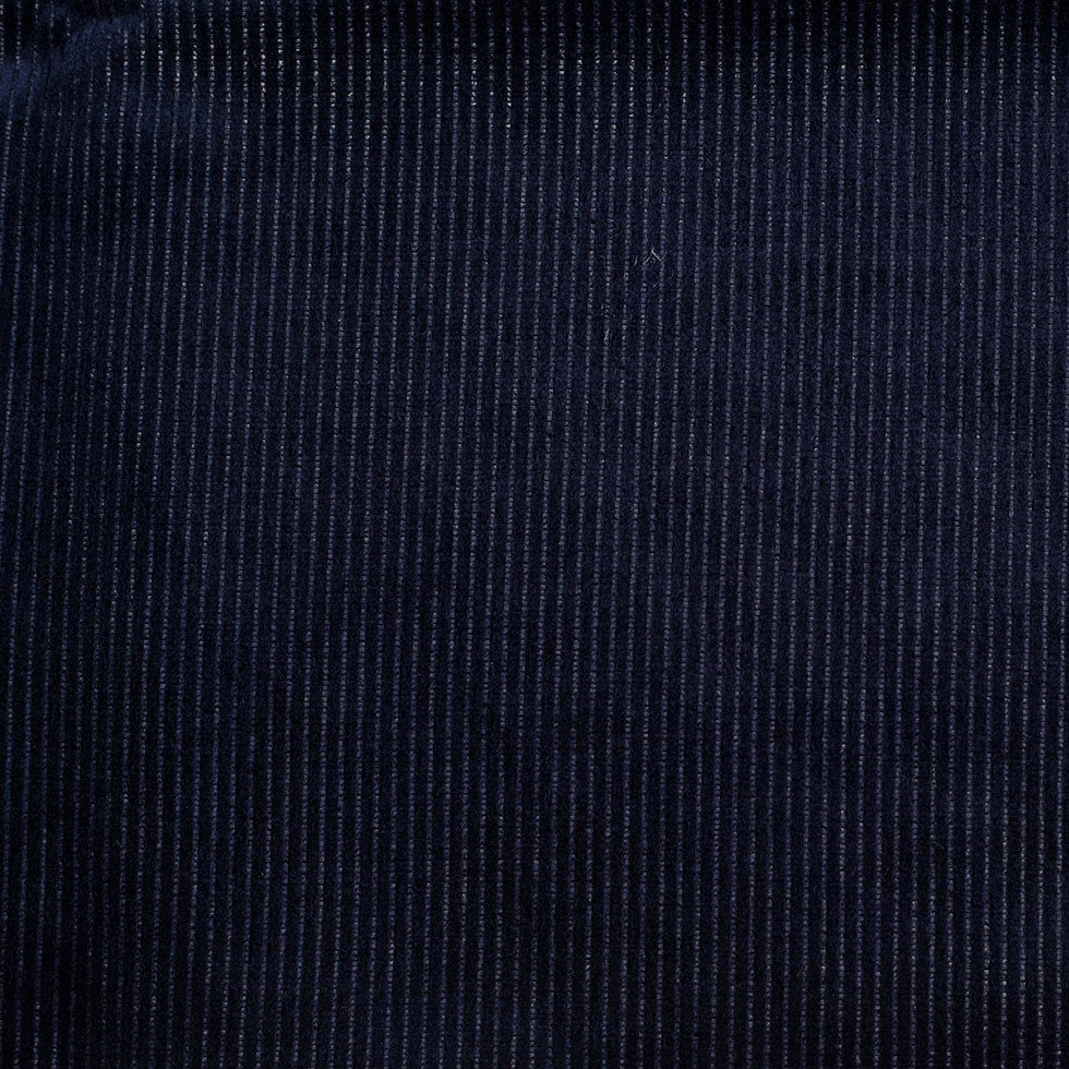 Navy Ribbed Velvet