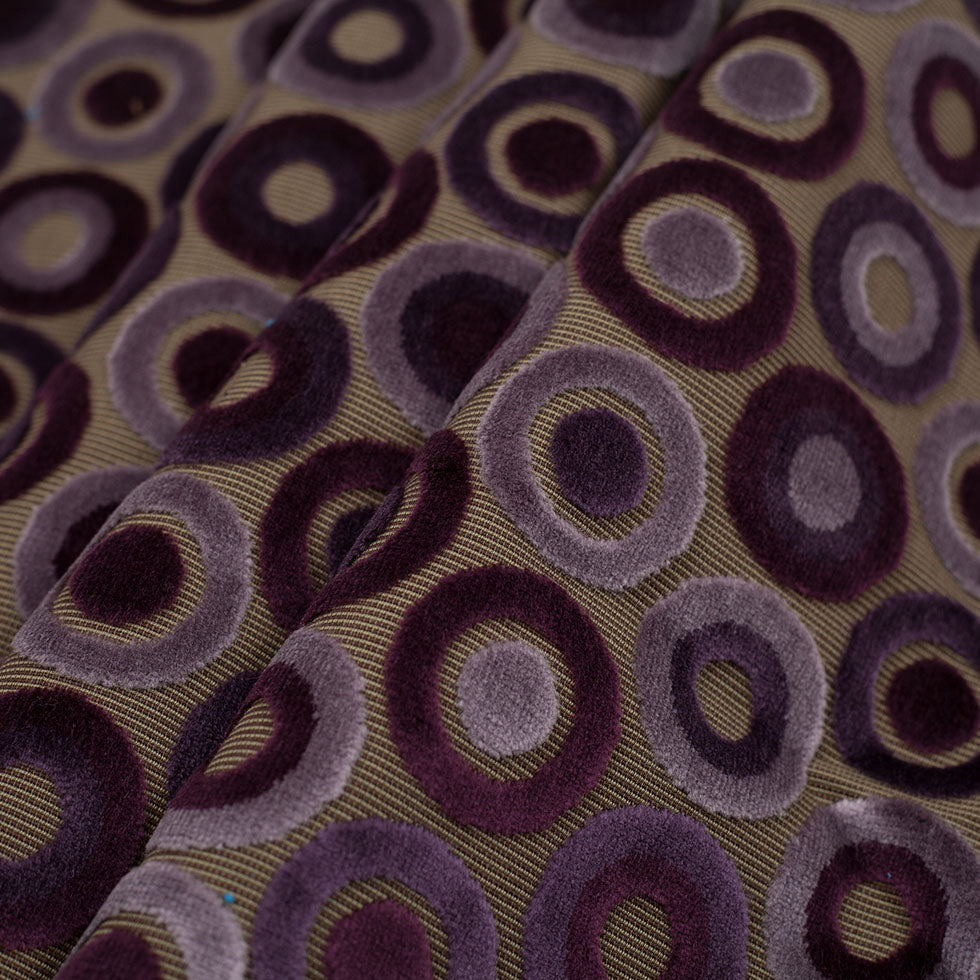 Purple Geometric Velvet