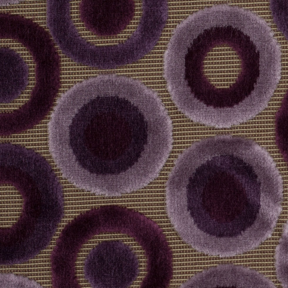 Purple Geometric Velvet