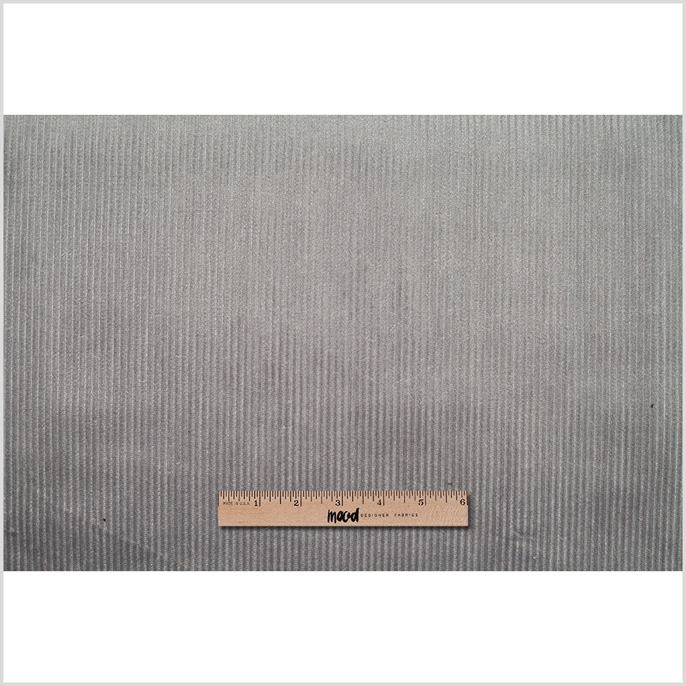 Gray Ribbed Velvet