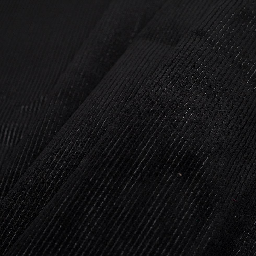 Black Ribbed Velvet