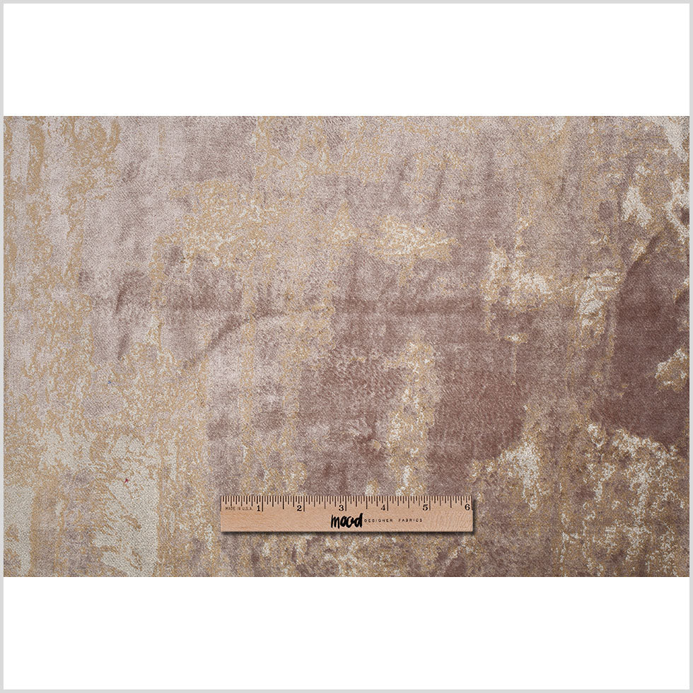 Metallic Opal Gray Abstract Velvet