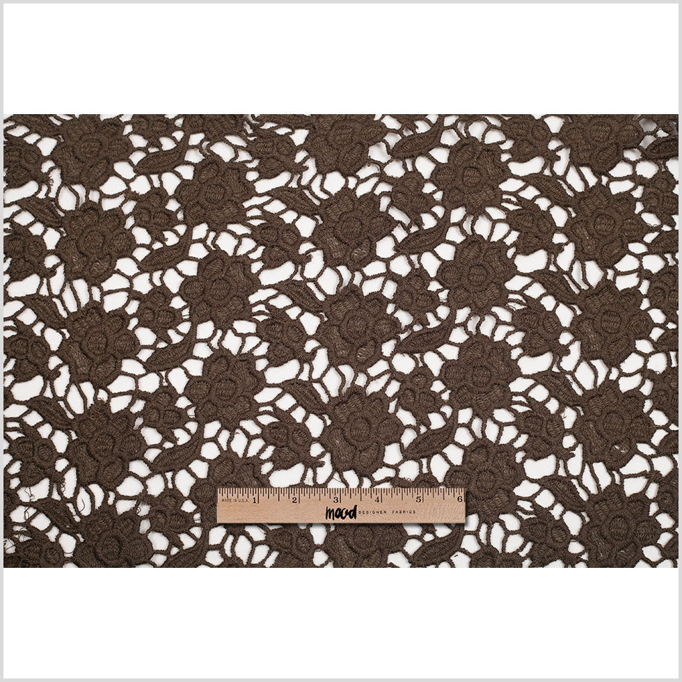 Cypress Green Novelty Polyester Guipure Lace