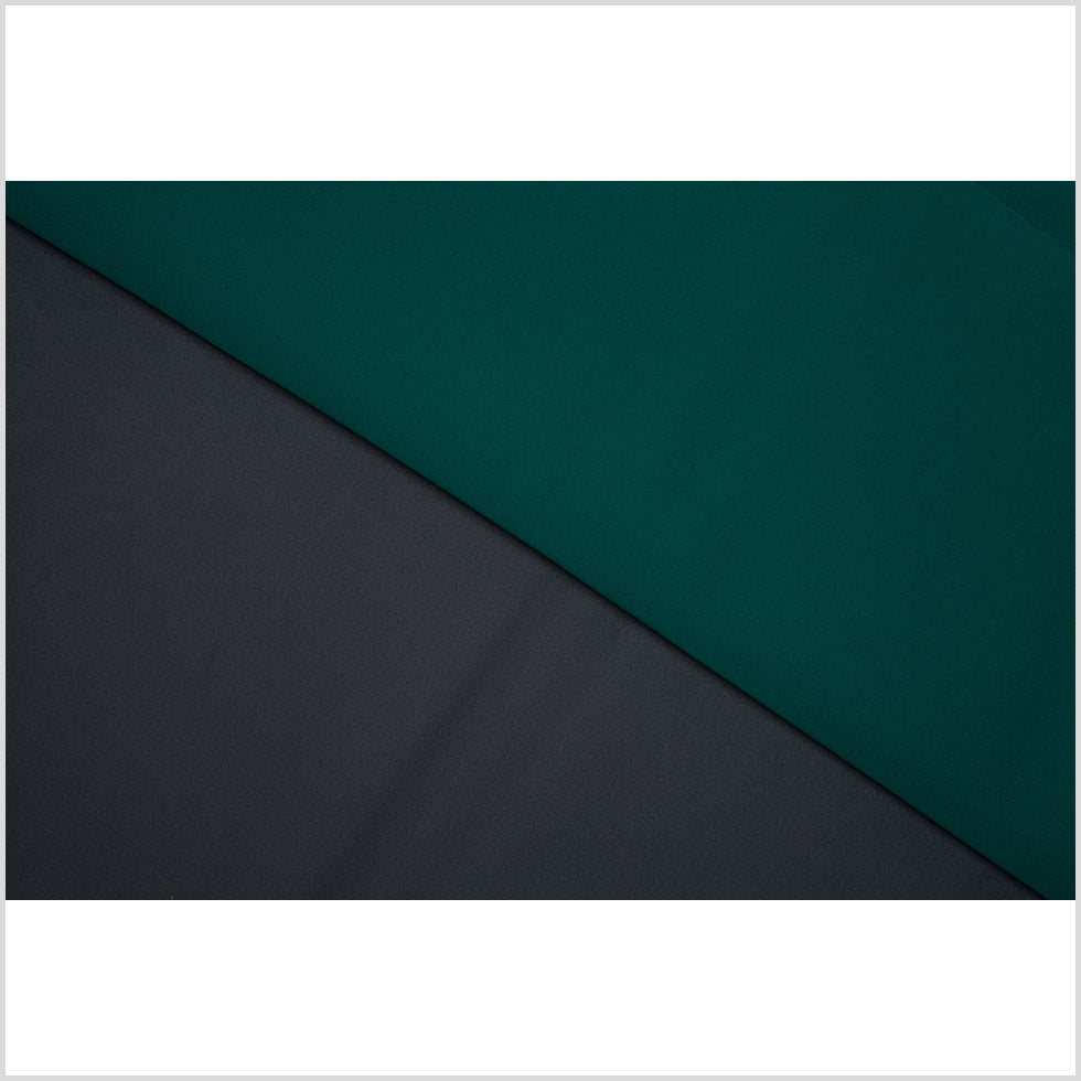 Gravel Gray/Forest Green Double-Faced Neoprene/Scuba Fabric