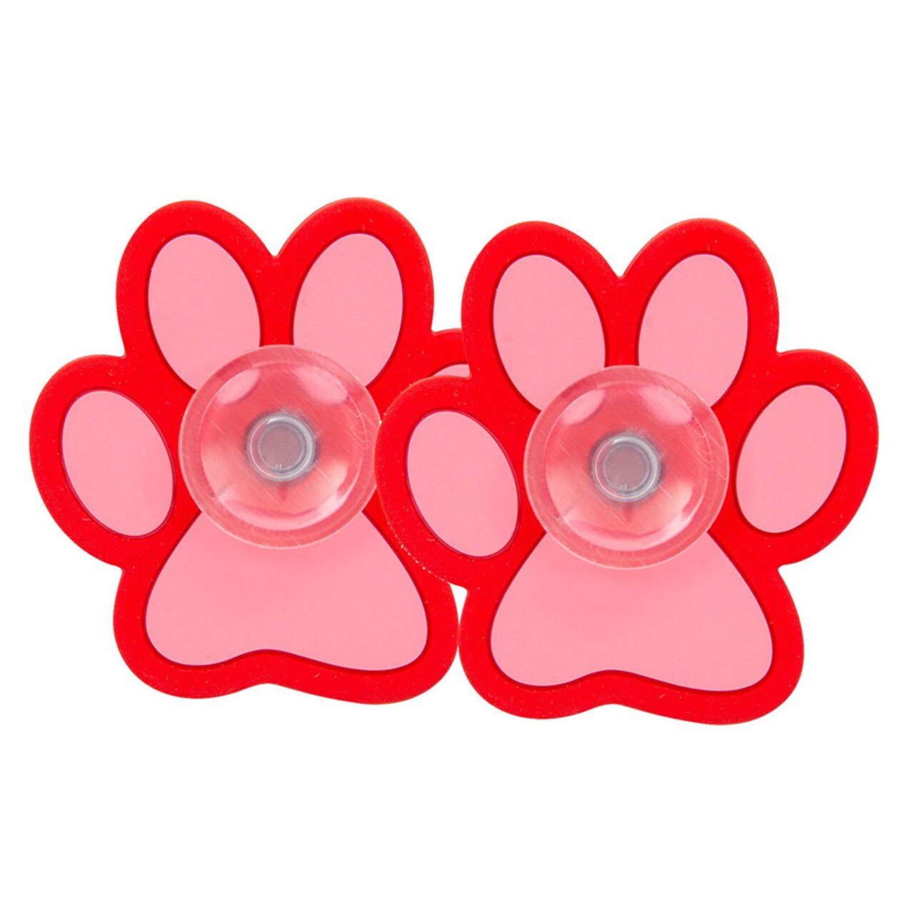 12-Pack 2 1/4" Bright Red Paw Print Fidget Spinners
