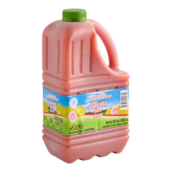 Canoa Guayaba / Pink Guava Puree 64 fl. oz. - 3/Case