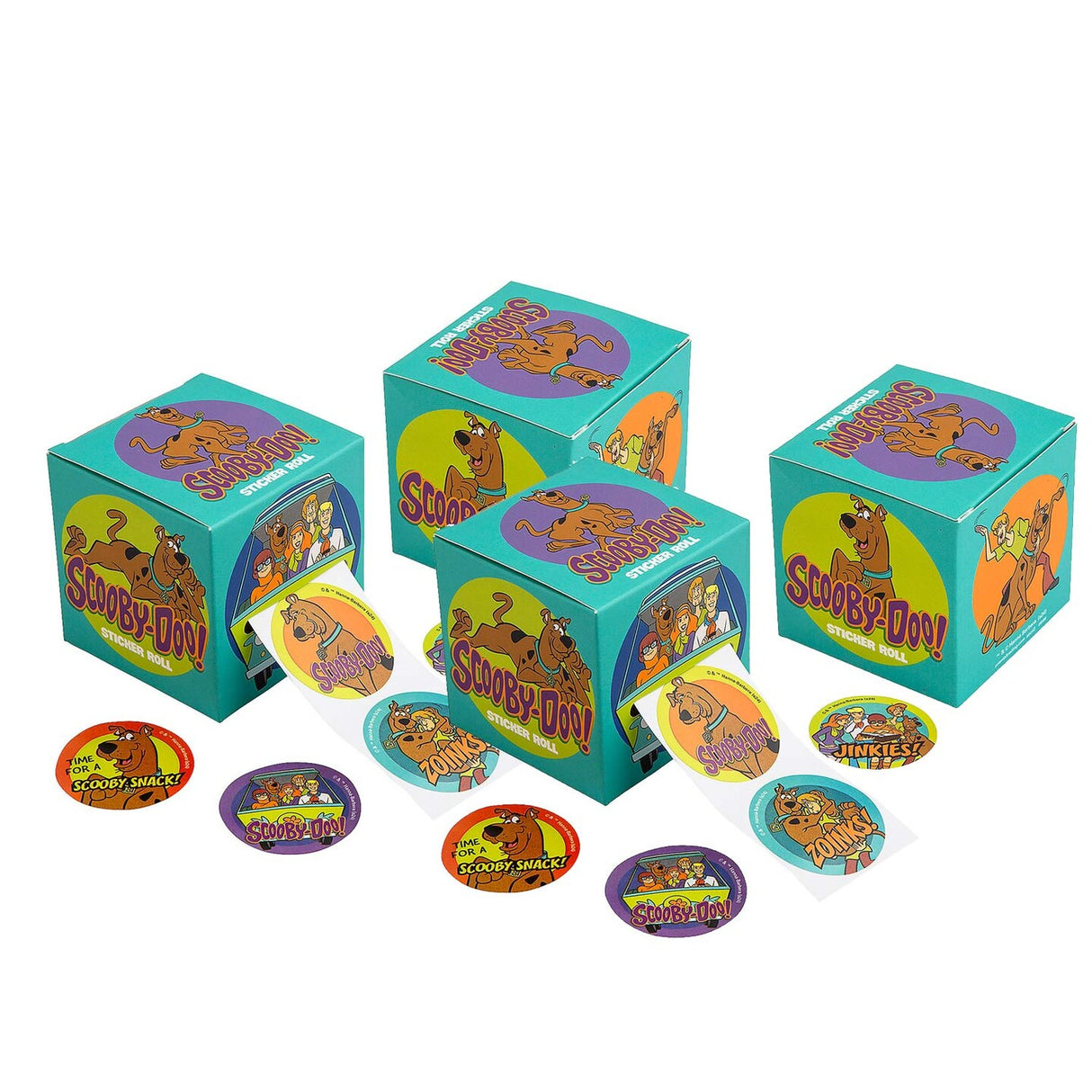 Scooby Doo Sticker Roll with Dispenser 100 Pieces