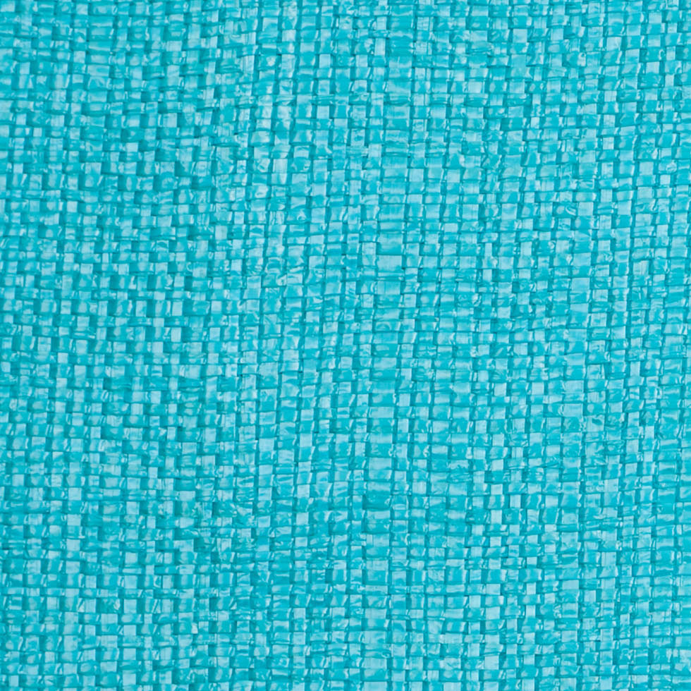 Italian Blue Curacao Raffia-Like Novelty Woven