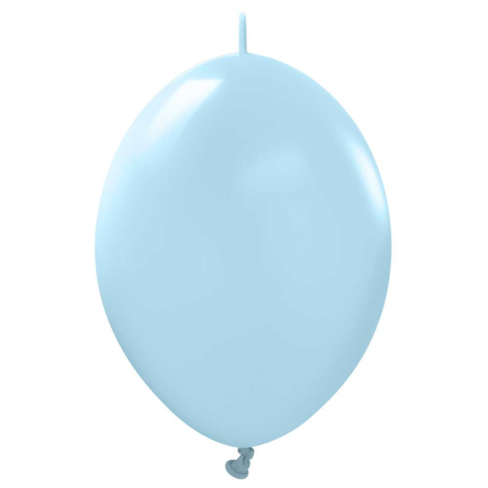 Latex Balloons 6 Inch Kalisan K-Link Macaron Blue