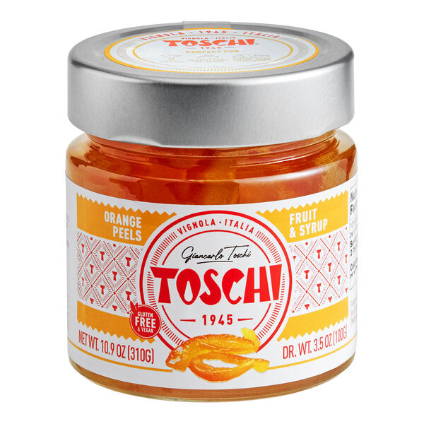 Toschi Orange Peels in Syrup 10.9 oz. (310 g) - 6/Case