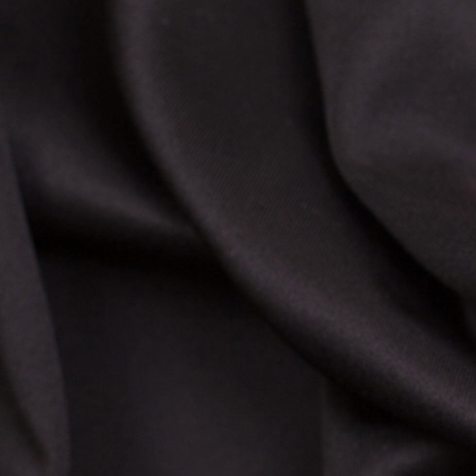 Sleek Black Polyester Ponte Knit