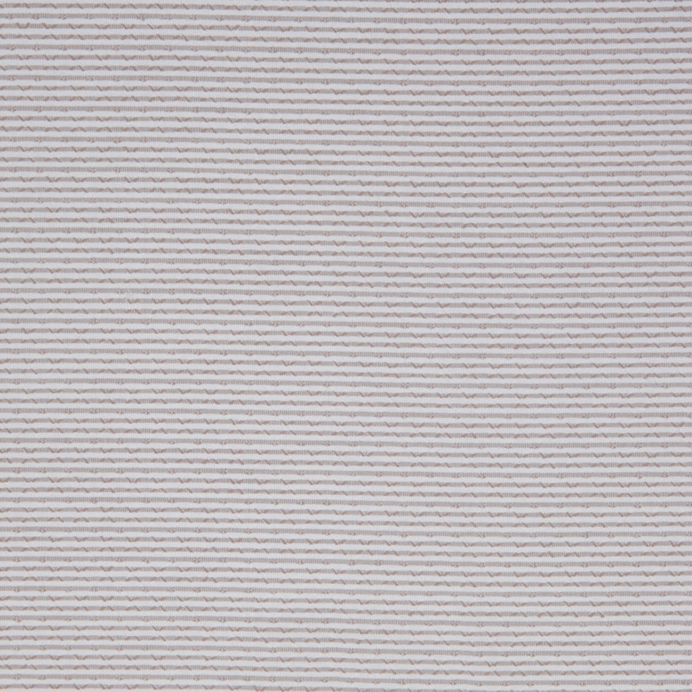 Italian White/Beige Stretch Cotton Blended Brocade