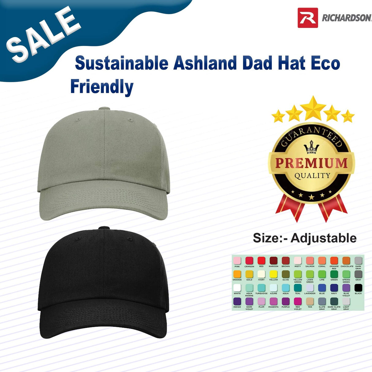 Richardson® Sustainable Ashland Dad Hat Eco Friendly