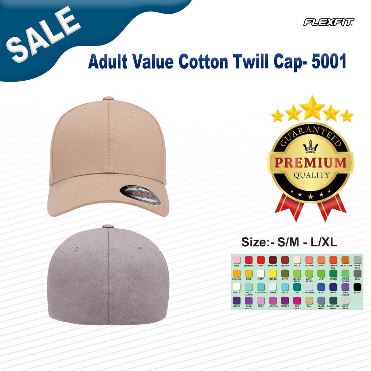 Flexfit® Adult Value Cotton Twill Cap