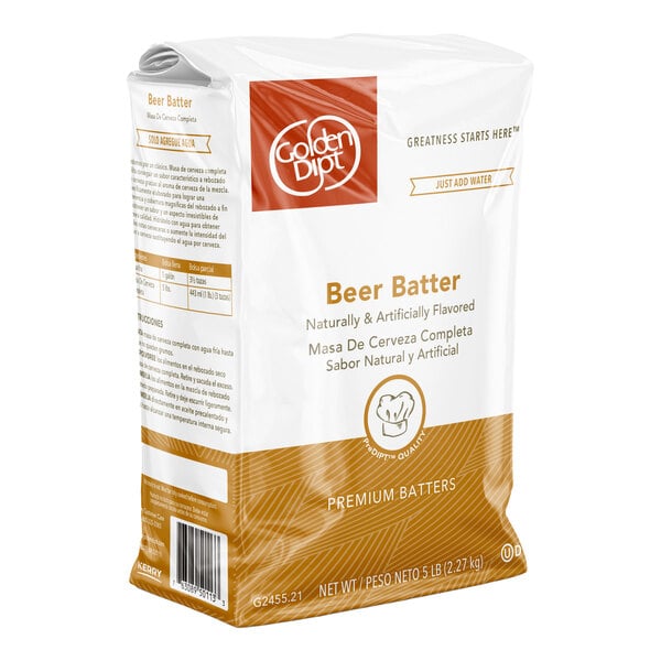Golden Dipt 5 lb. Complete Beer Batter Mix - 6/Case