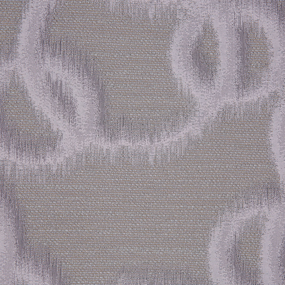 Taupe Geometric Ikat Bubbles Polyester Woven