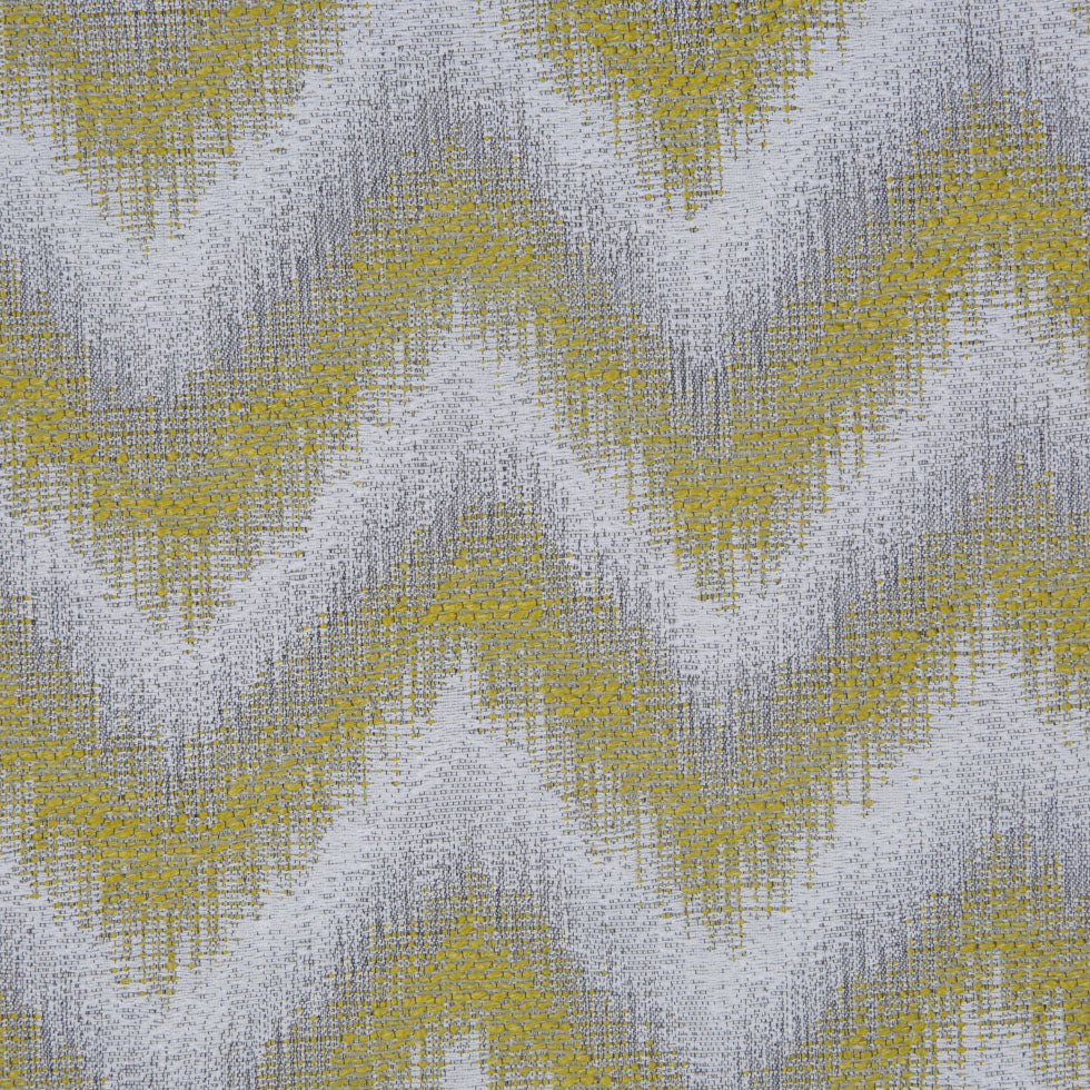 Lime Zig-Zag Geometric Polyester Woven